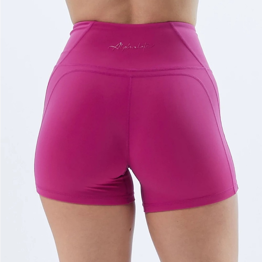 Alphalete Arcade Pink Pulse Surge Shorts - Picture 2 of 6